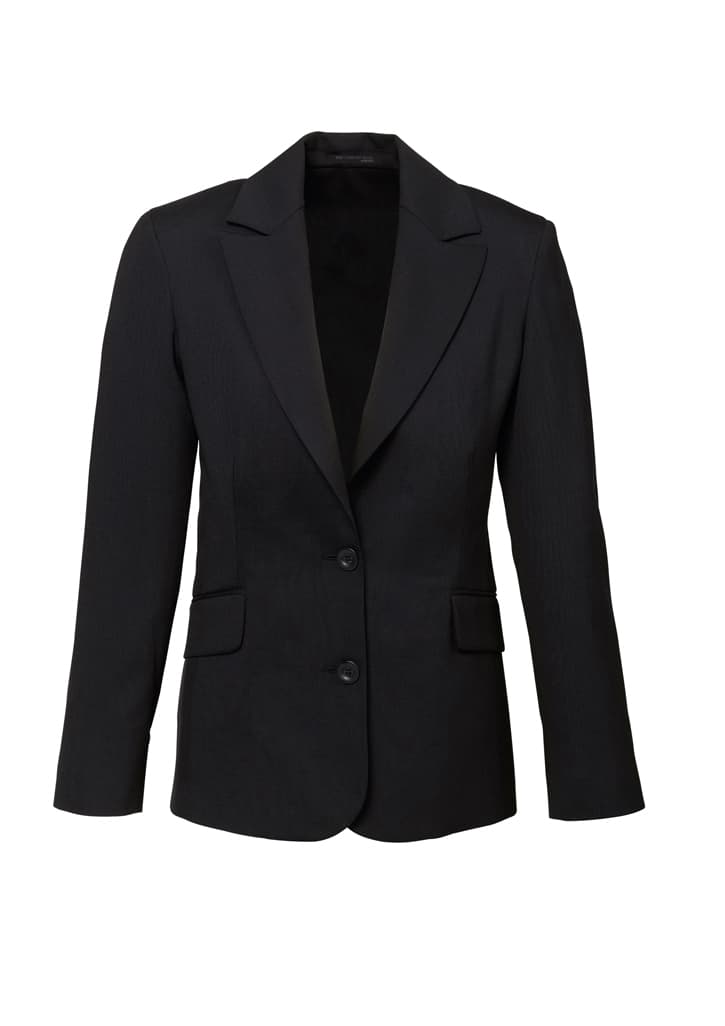 Womens Comfort Wool Stretch Longline Jacket - 64012 Image Black