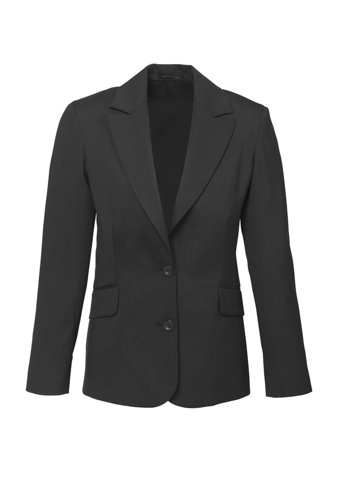 Womens Comfort Wool Stretch Longline Jacket - 64012 Image Charcoal