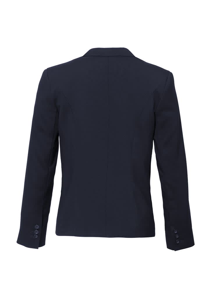 Womens Comfort Wool Stretch Short Jacket with Reverse Lapel - 64013 Image 