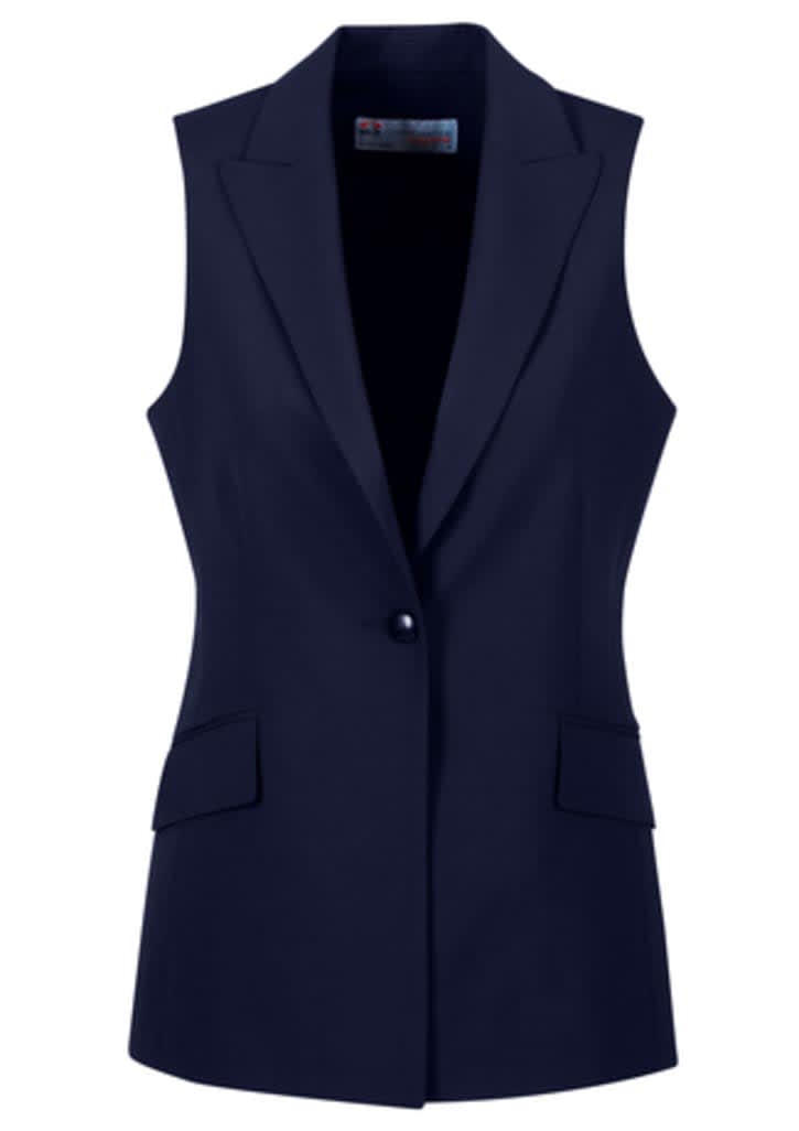 Womens Sleeveless Jacket - 64014 Image Navy