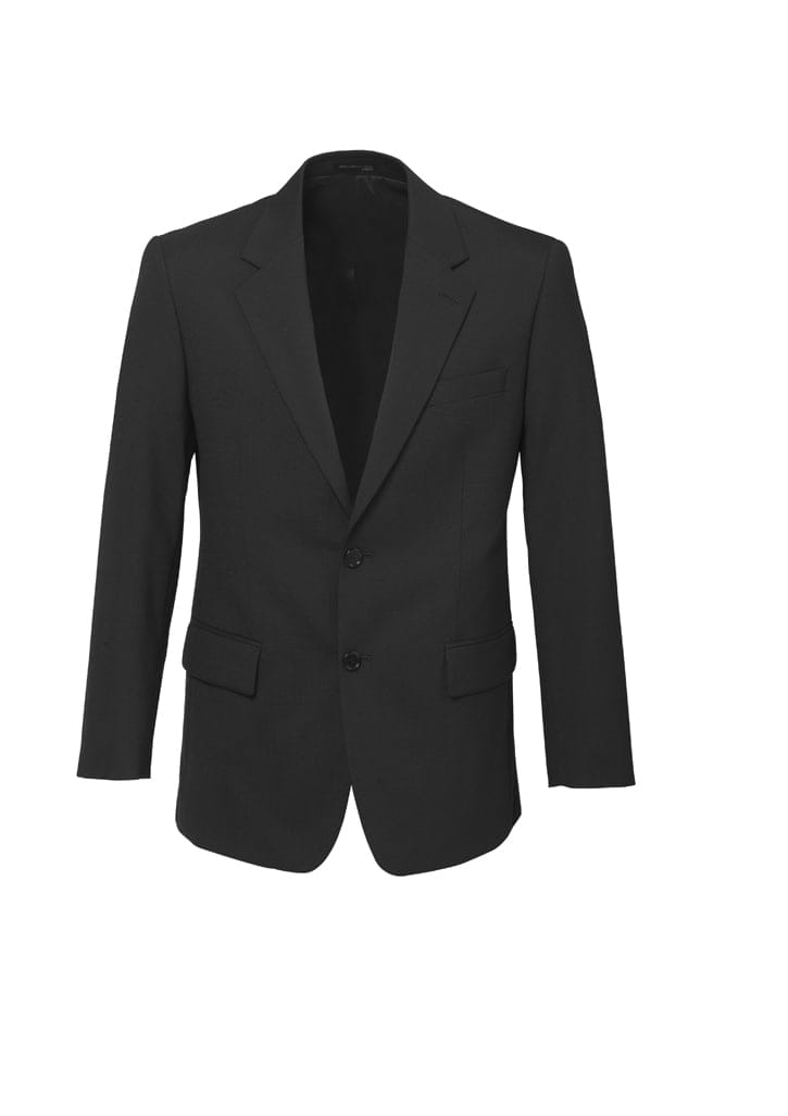 Mens Comfort Wool Stretch 2 Button Classic Jacket - 84011 Image Charcoal