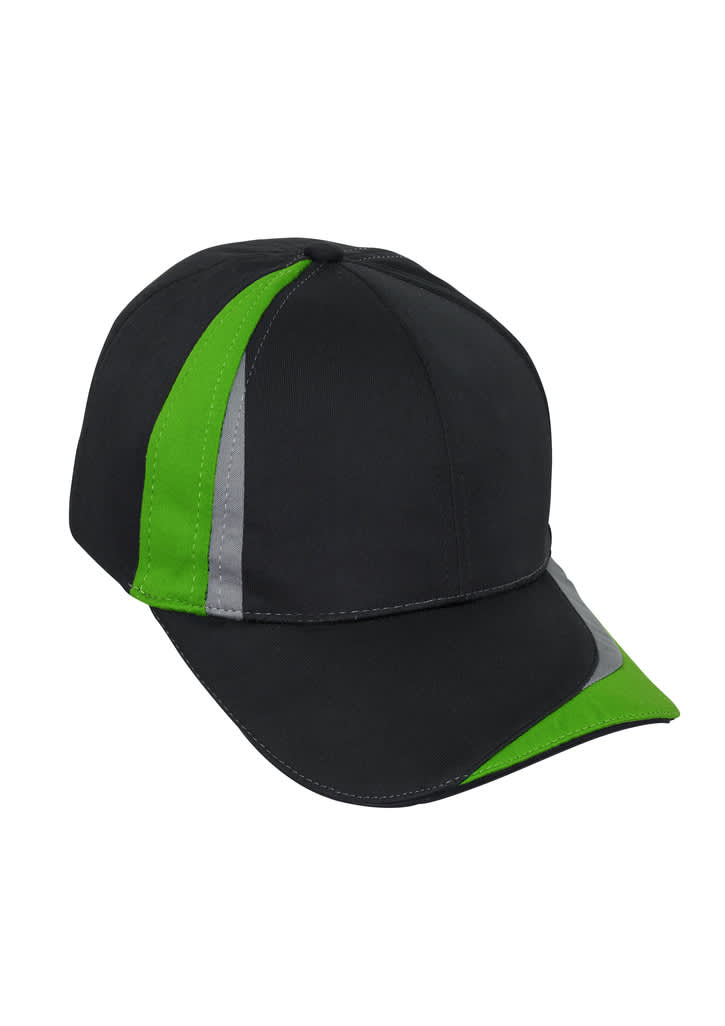 Unisex Charger Cap - C502 Image Black/Green/Grey