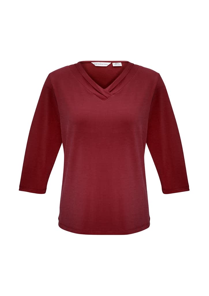 Womens Lana 3/4 Sleeve Top - K819LT Image Cherry