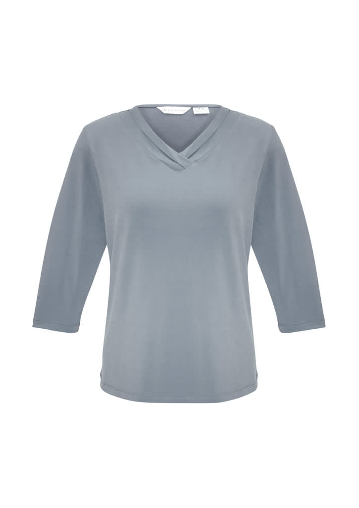 Womens Lana 3/4 Sleeve Top - K819LT Image Silver