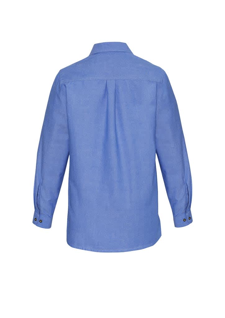 Womens Chambray Long Sleeve Shirt - LB6201 Image 