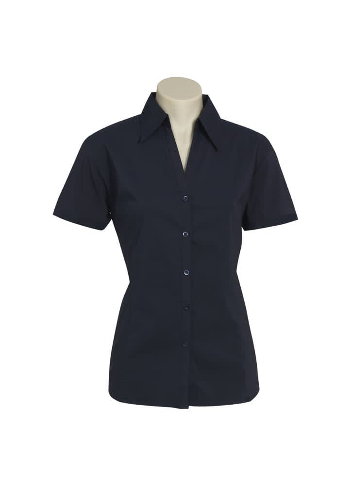 Womens Metro Short Sleeve Shirt - LB7301 Image Navy