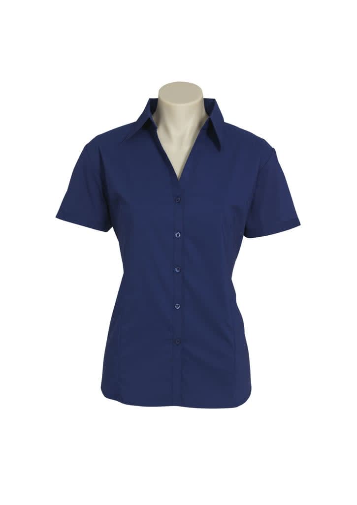 Womens Metro Short Sleeve Shirt - LB7301 Image Royal