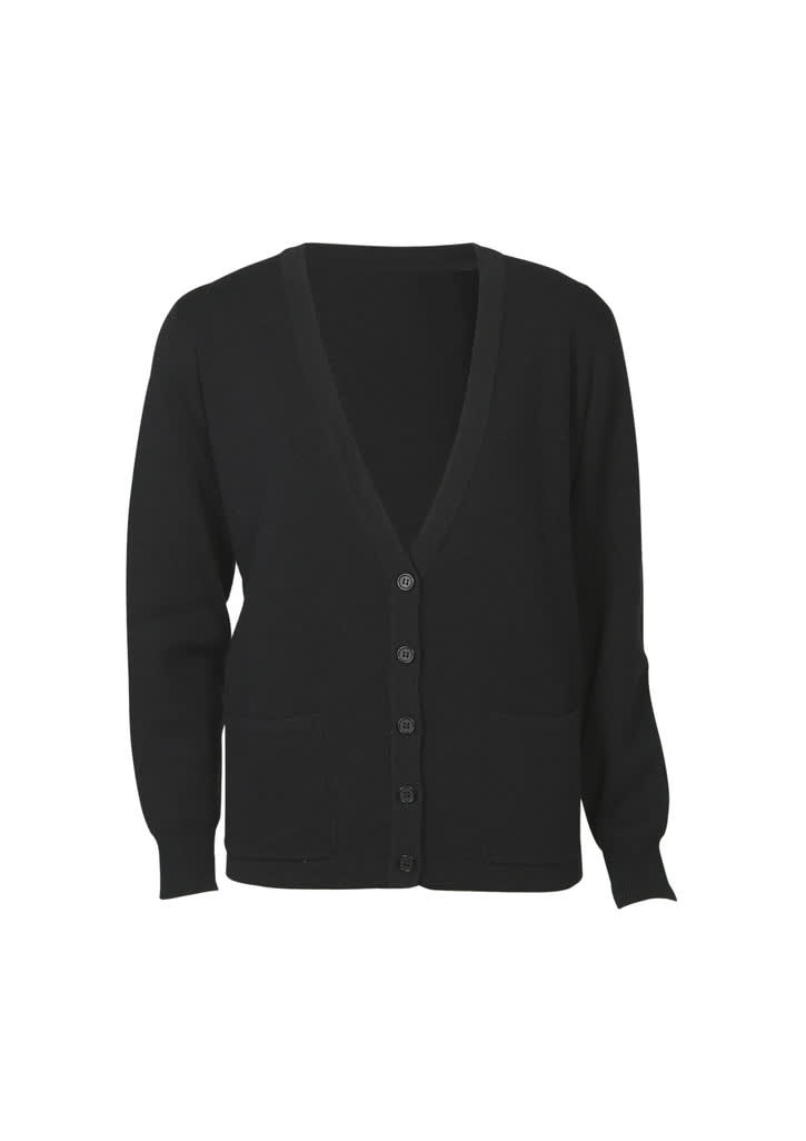 Womens Woolmix Cardigan - LC8008 Image Black