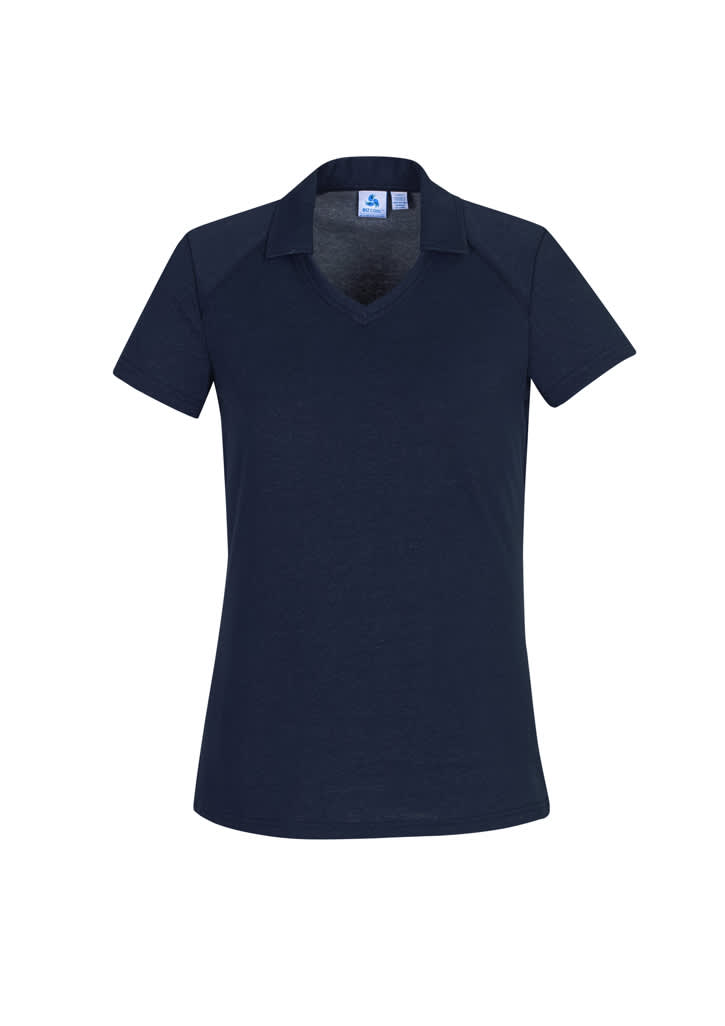Womens Byron Short Sleeve Polo - P011LS Image Navy