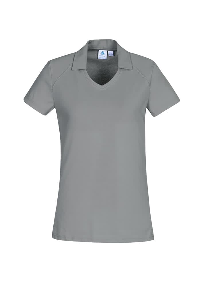 Womens Byron Short Sleeve Polo - P011LS Image Silver