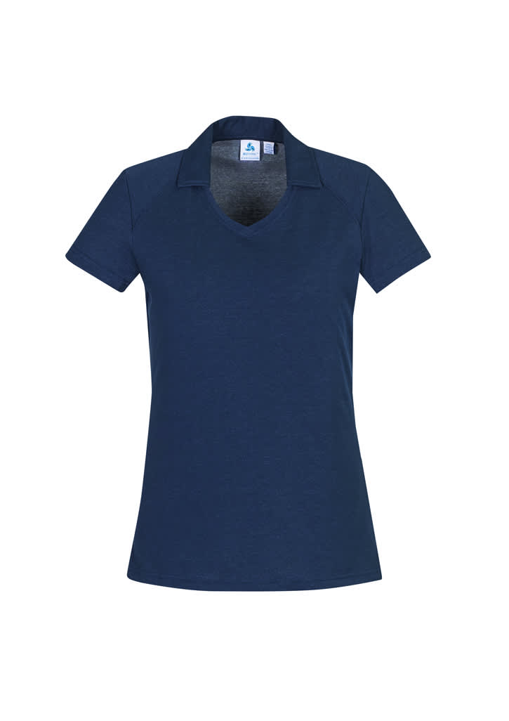 Womens Byron Short Sleeve Polo - P011LS Image Steel Blue