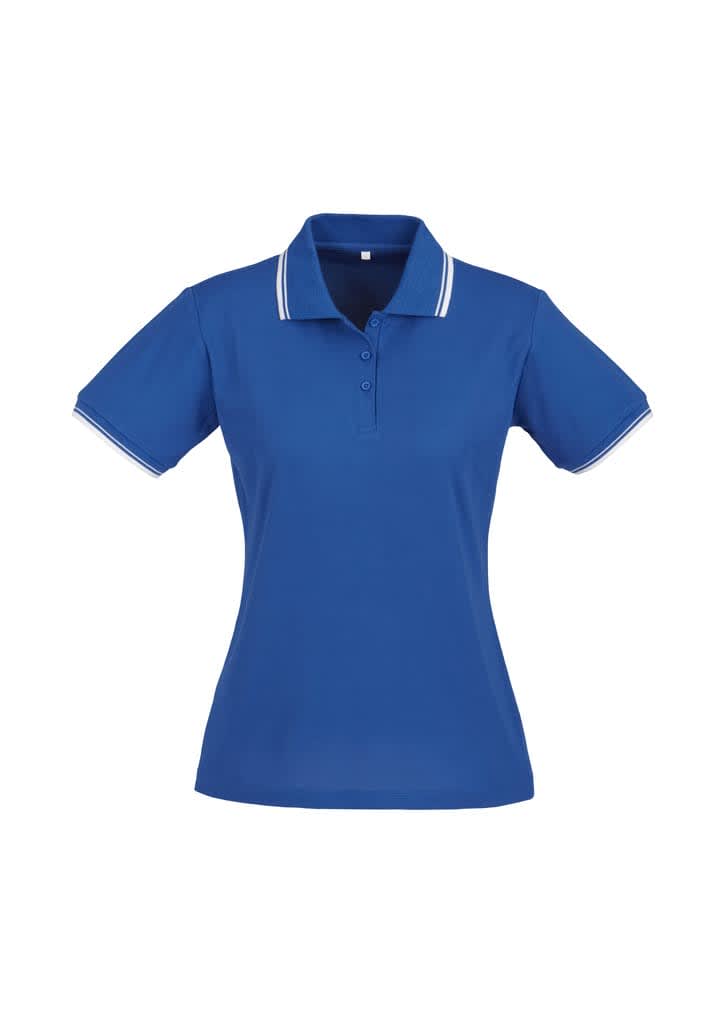 Womens Cambridge Short Sleeve Polo - P227LS Image Royal/White/White