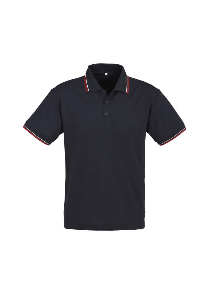 Mens Cambridge Short Sleeve Polo - P227MS Image Navy/Red/White