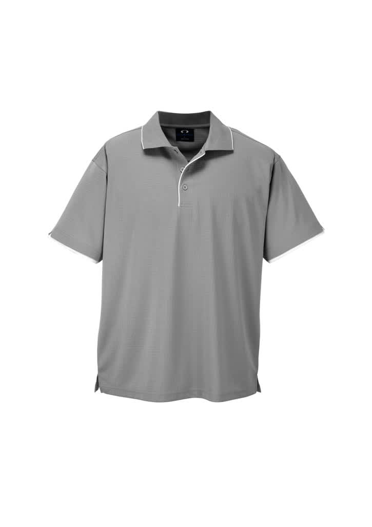 Mens Elite Polo - P3200 Image Silver Grey/White