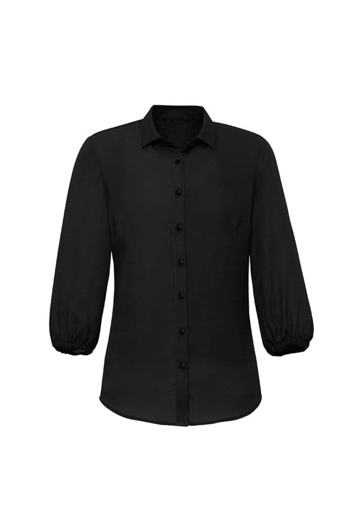 Womens Lucy 3/4 Sleeve Blouse - RB965LT Image Black