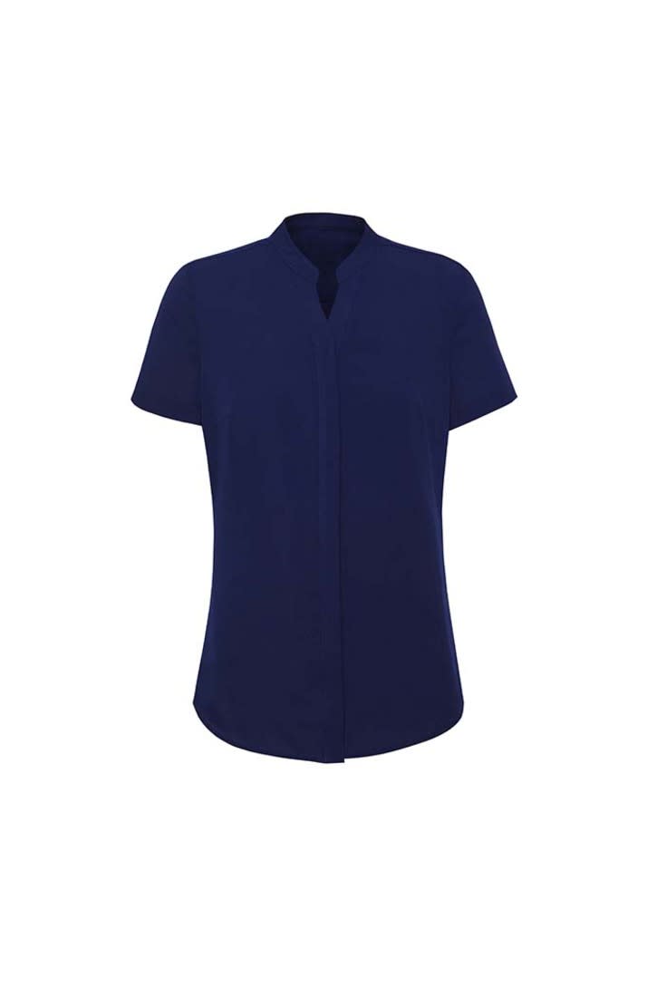 Womens Juliette Short Sleeve Blouse - RB977LS Image Navy