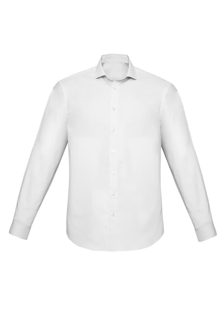 Mens Charlie Slim Fit Long Sleeve Shirt - RS969ML Image White