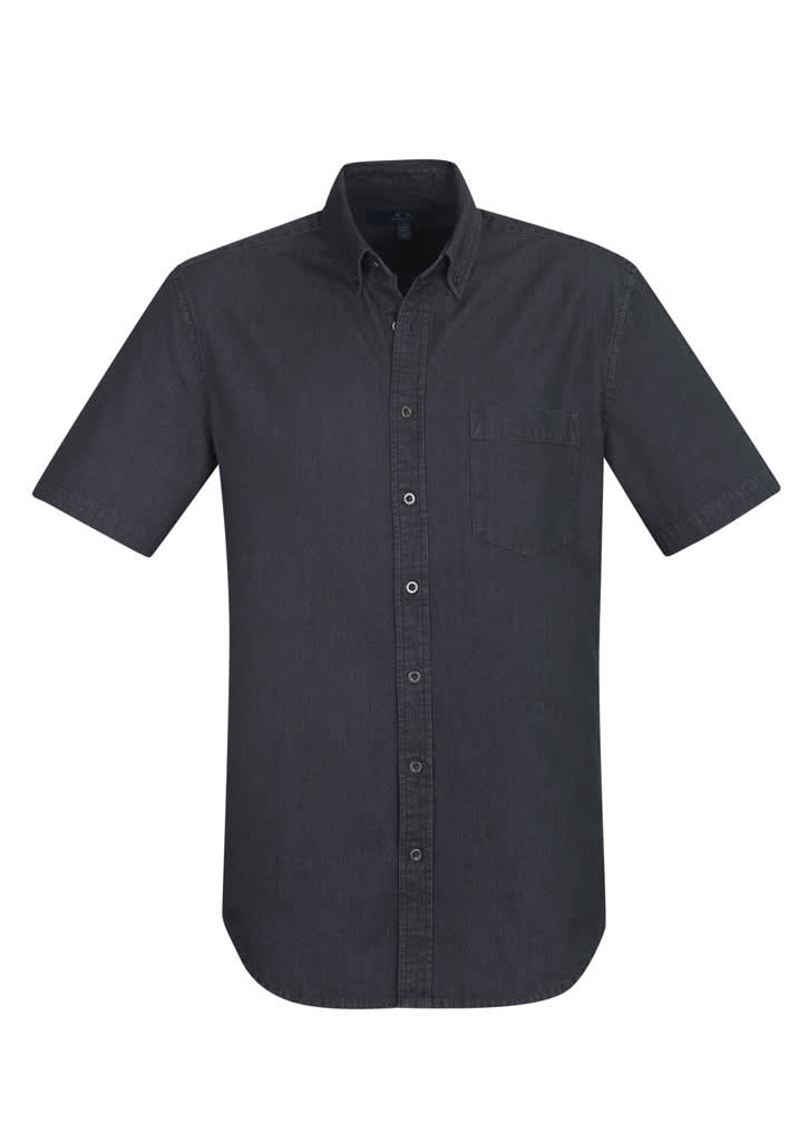 Mens Indie Short Sleeve Shirt - S017MS Image Black