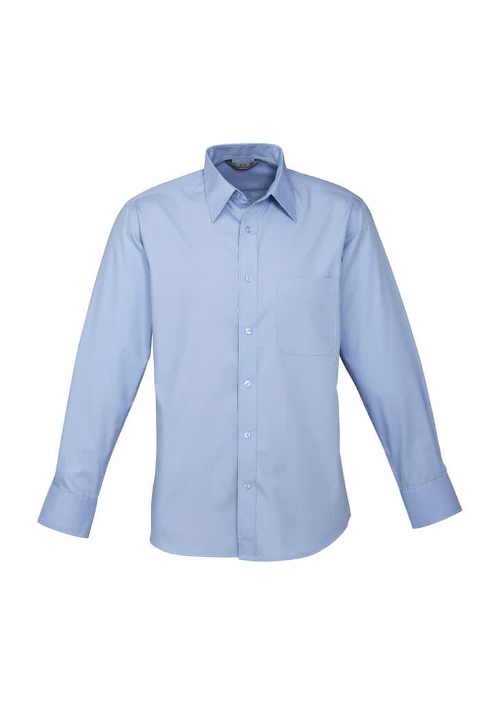 Mens Base Long Sleeve Shirt - S10510 Image Blue