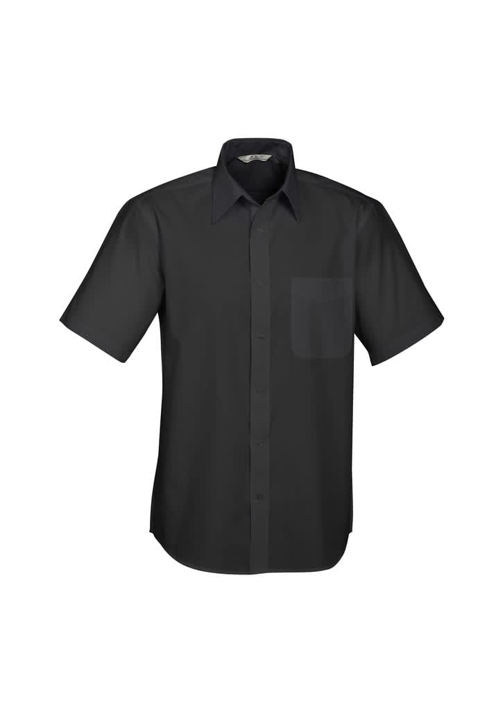 Mens Base Short Sleeve Shirt - S10512 Image Black