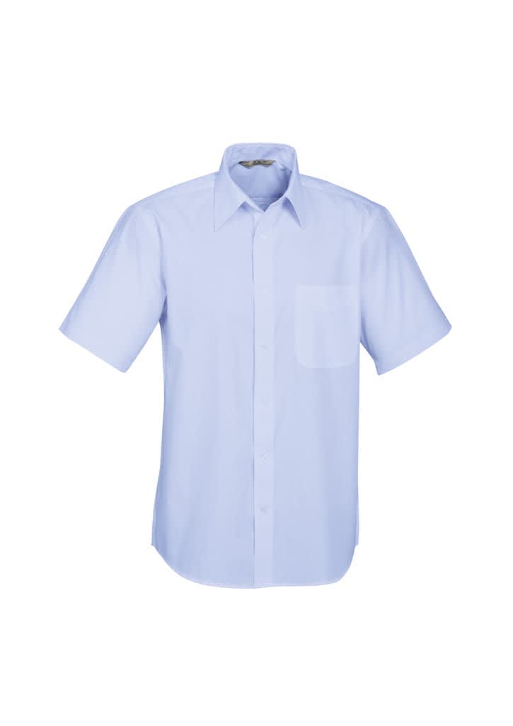 Mens Base Short Sleeve Shirt - S10512 Image Blue