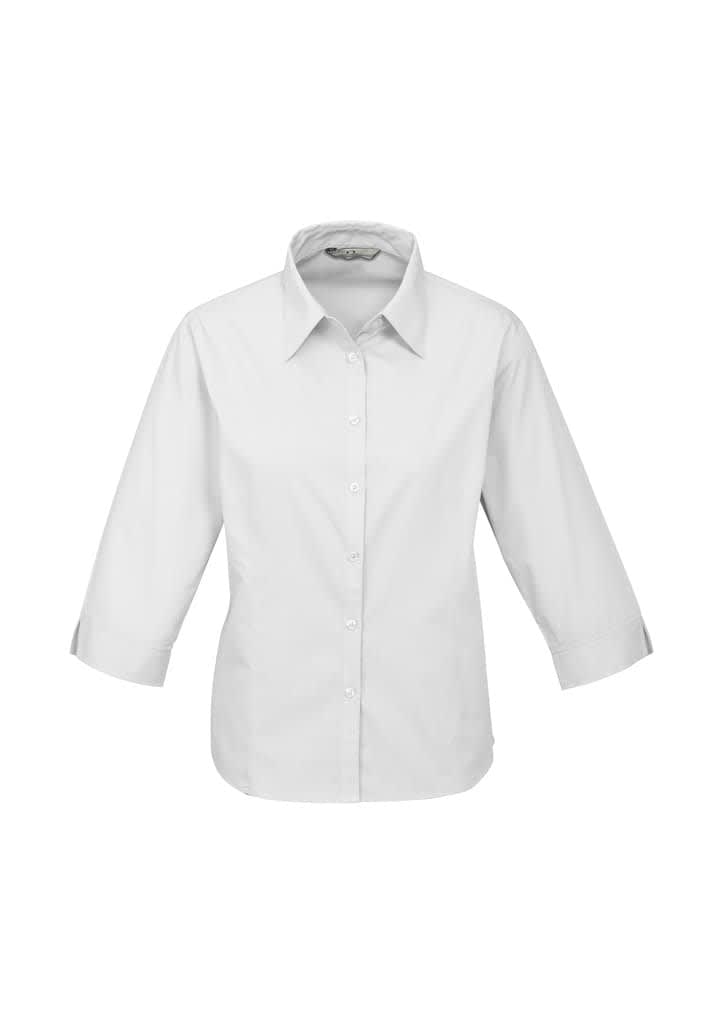 Womens Base 3/4 Sleeve Shirt - S10521 Image White