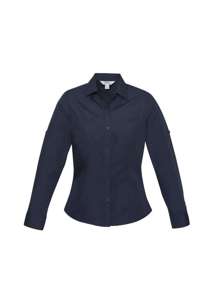 Womens Bondi Long Sleeve Shirt - S306LL Image Navy