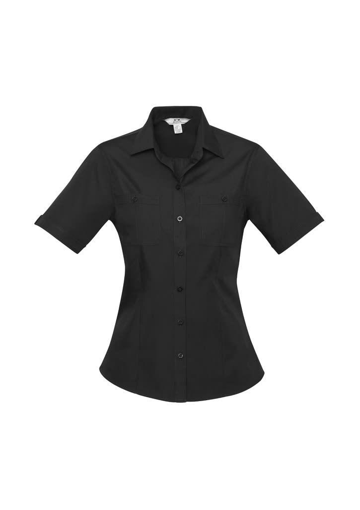 Womens Bondi Short Sleeve Shirt - S306LS Image Black