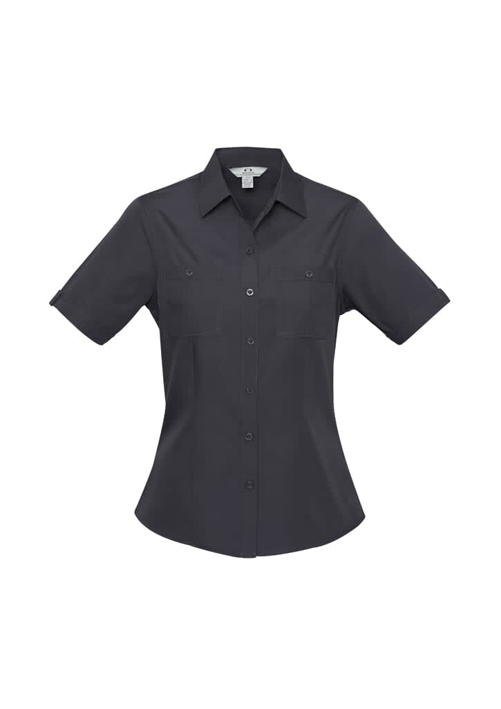 Womens Bondi Short Sleeve Shirt - S306LS Image Charcoal