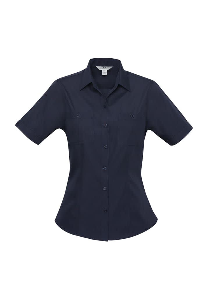 Womens Bondi Short Sleeve Shirt - S306LS Image Navy