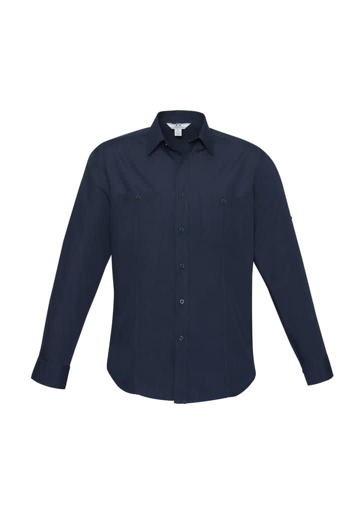 Mens Bondi Long Sleeve Shirt - S306ML Image Navy