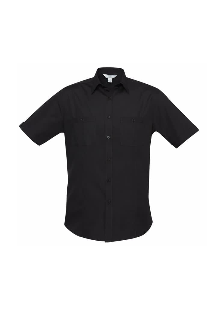 Mens Bondi Short Sleeve Shirt - S306MS Image Black