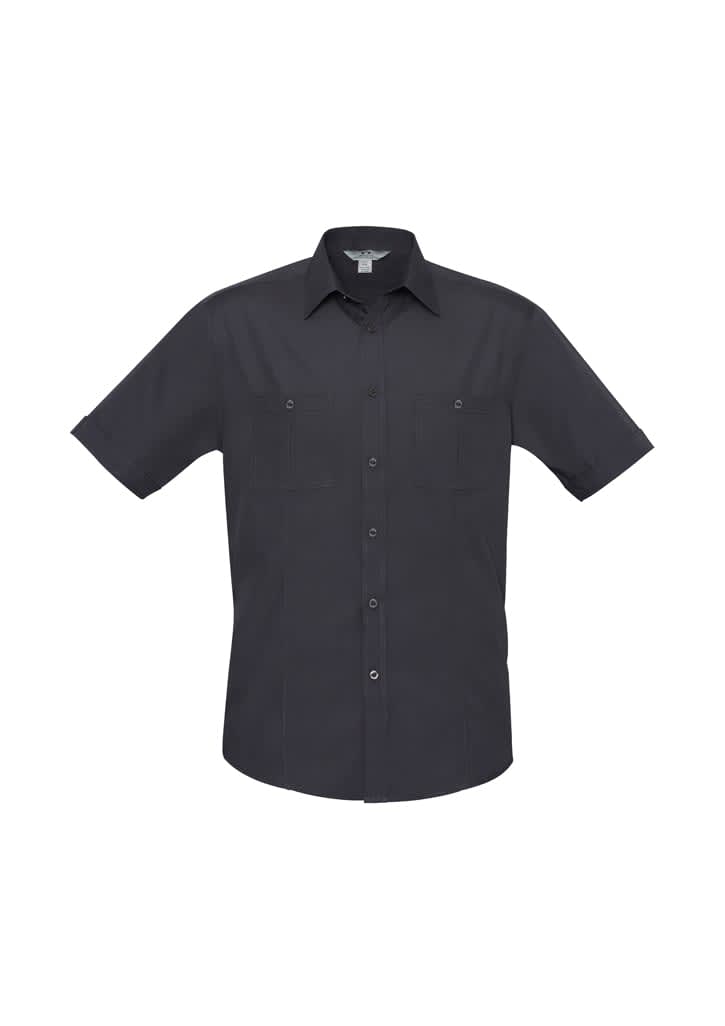 Mens Bondi Short Sleeve Shirt - S306MS Image Charcoal