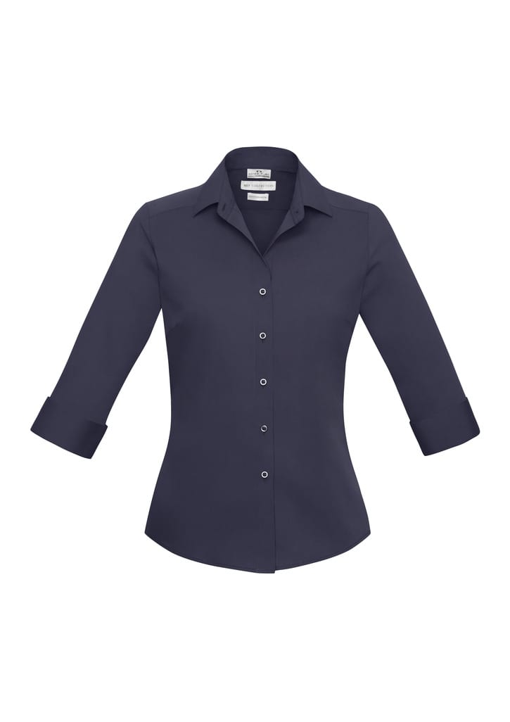Ladies Verve 3/4 Sleeve Shirt - S316LT Image Midnight Blue