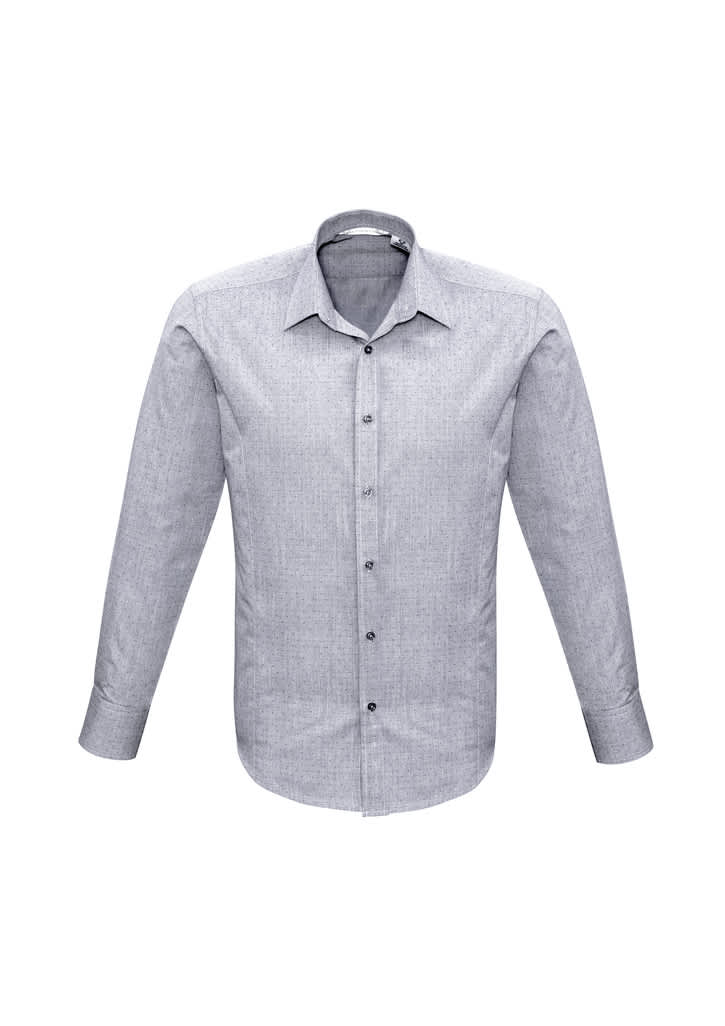 Mens Trend Long Sleeve Shirt - S622ML Image Silver
