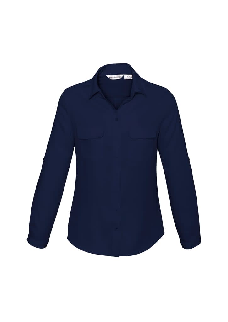 Womens Madison Long Sleeve Shirt - S626LL Image Midnight Blue