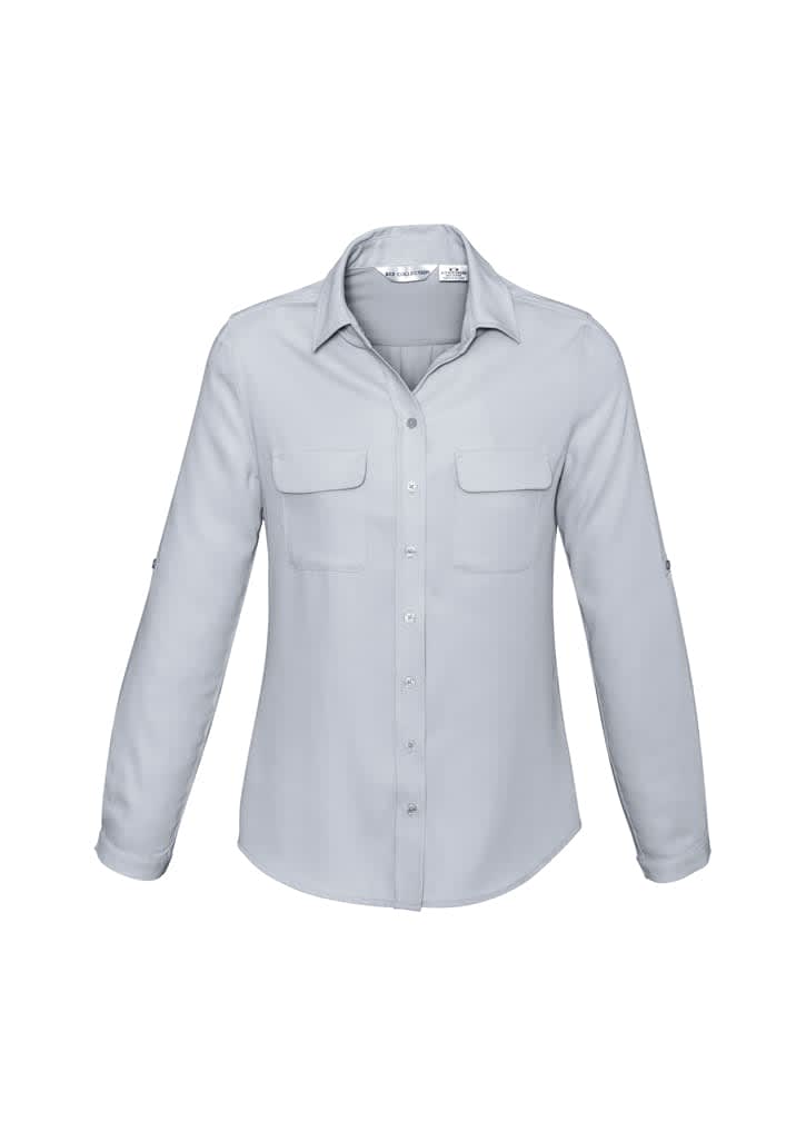 Womens Madison Long Sleeve Shirt - S626LL Image Silver Mist