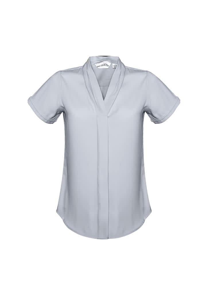 Womens Madison Short Sleeve Shirt - S628LS Image Silver Mist