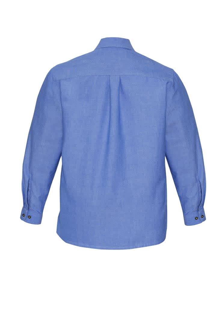Mens Chambray Long Sleeve Shirt - SH112 Image 