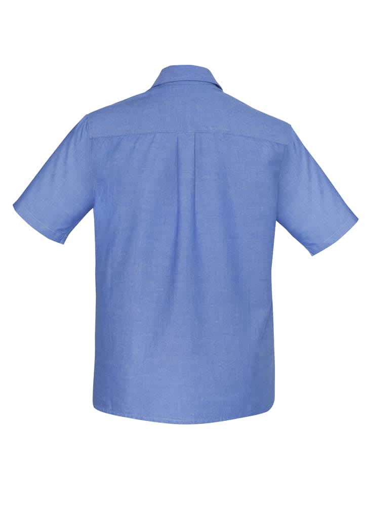 Mens Chambray Short Sleeve Shirt - SH113 Image