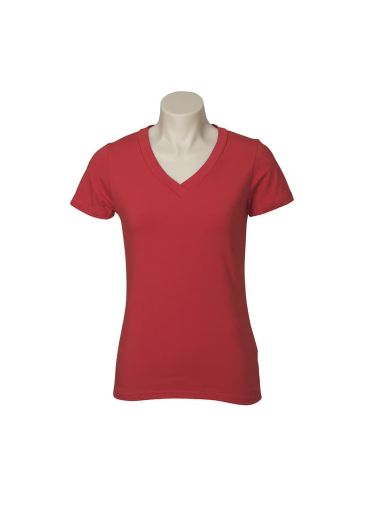 Ladies Stretch Short Sleeve Tee - T968 Image Red