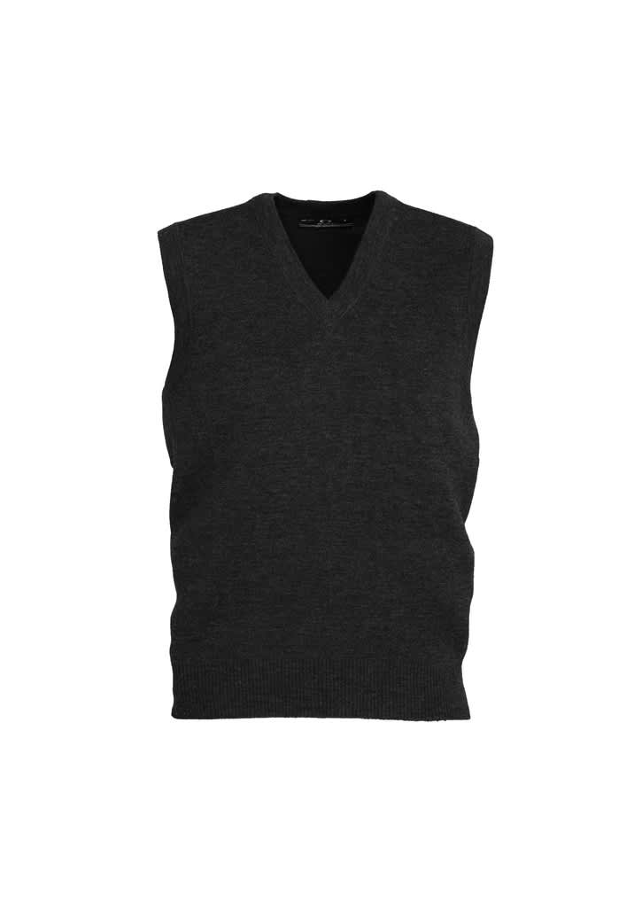 Mens Woolmix Knit Vest - WV6007 Image Black
