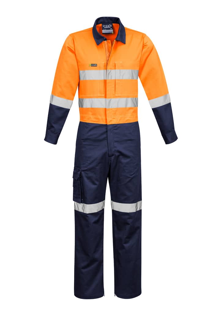 Mens Rugged Cooling Taped Overall - ZC804 Image Orange/Navy