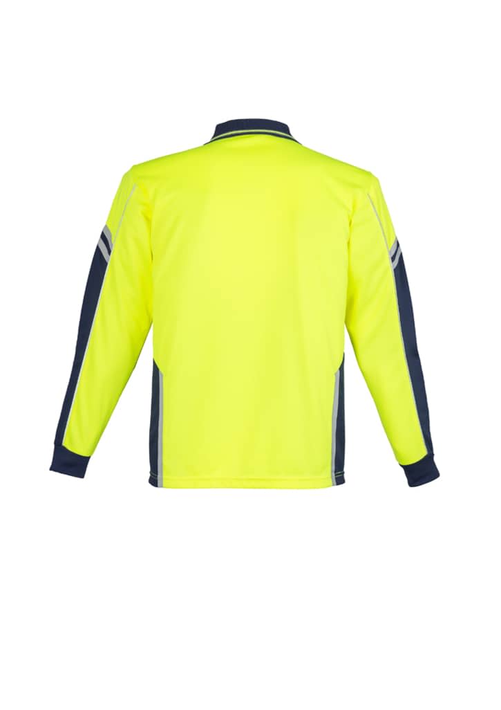 Mens Hi Vis Squad Long Sleeve Polo - ZH238 Image 