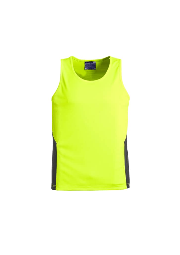 Mens Hi Vis Squad Singlet - ZH239 Image Yellow/Charcoal