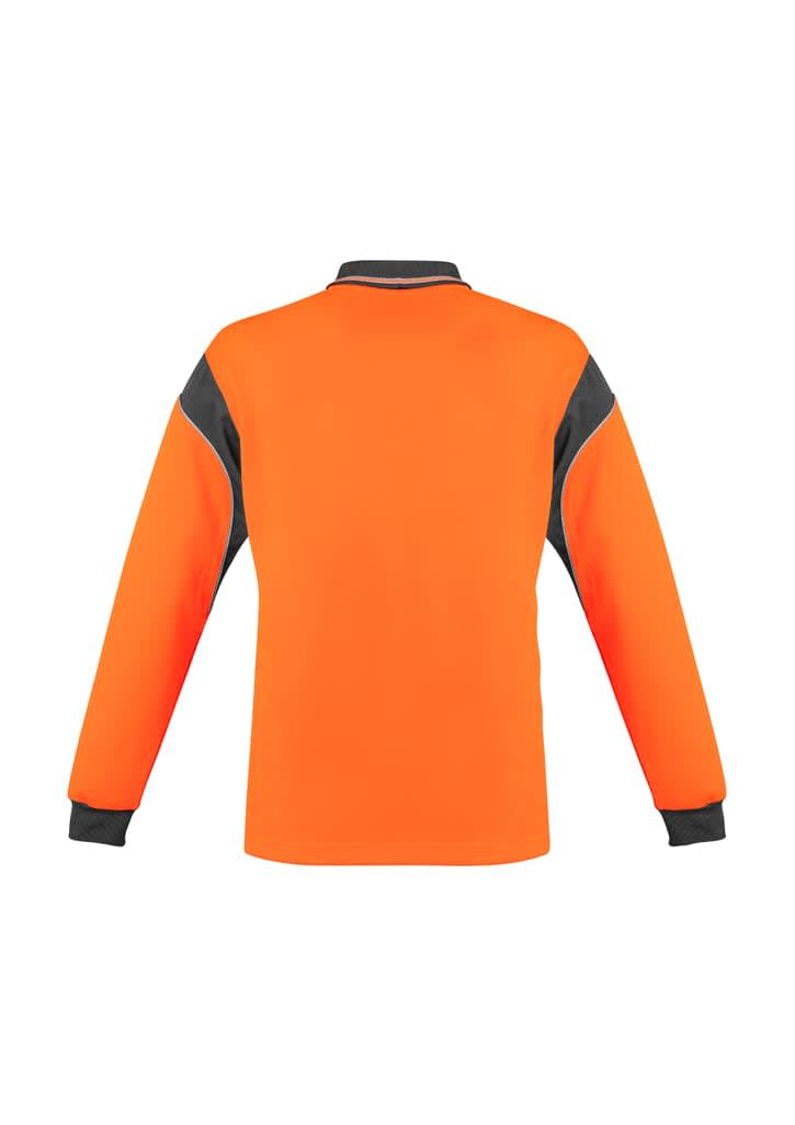 Mens Hi Vis Aztec Polo - Long Sleeve