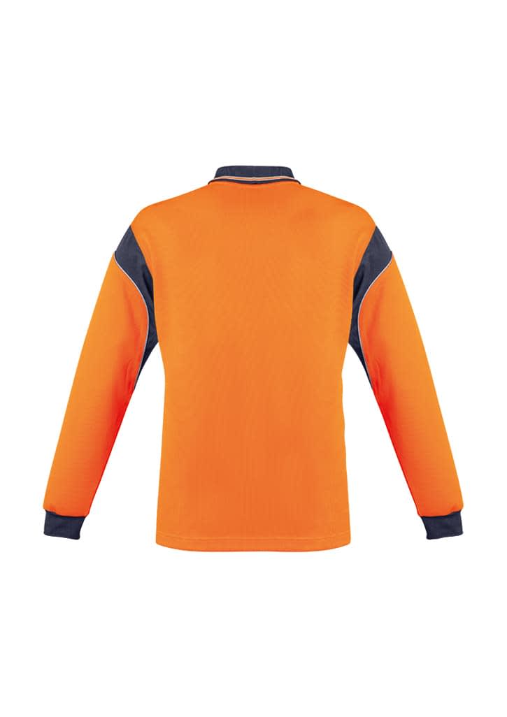 Mens Hi Vis Aztec Polo - Long Sleeve