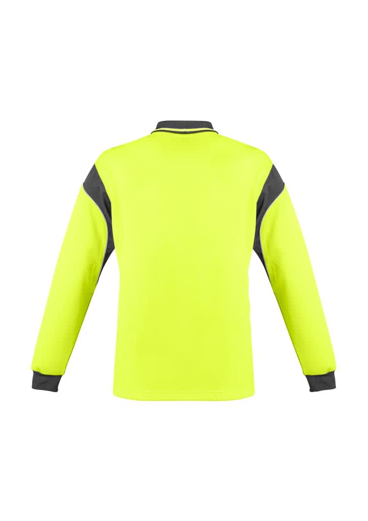 Mens Hi Vis Aztec Polo - Long Sleeve