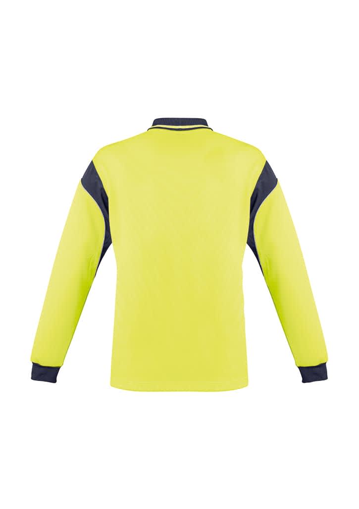 Mens Hi Vis Aztec Polo - Long Sleeve