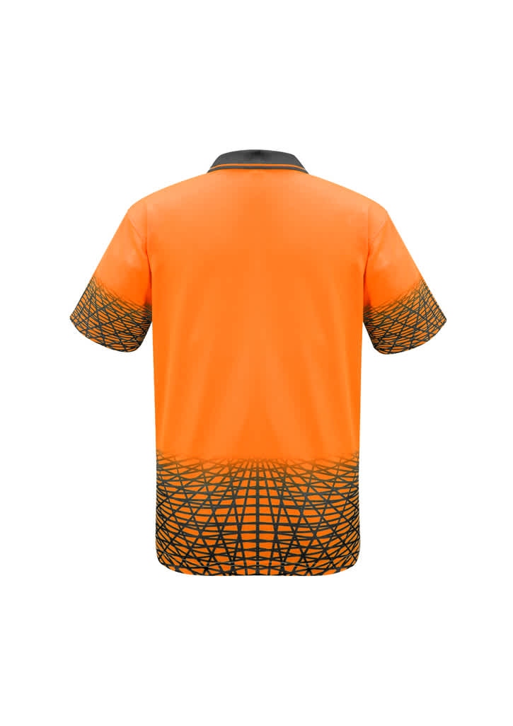 Mens Hi Vis Tracks Short Sleeve Polo - ZH300 Image 